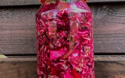 White Cabbage, Beetroot and Ginger Kraut
