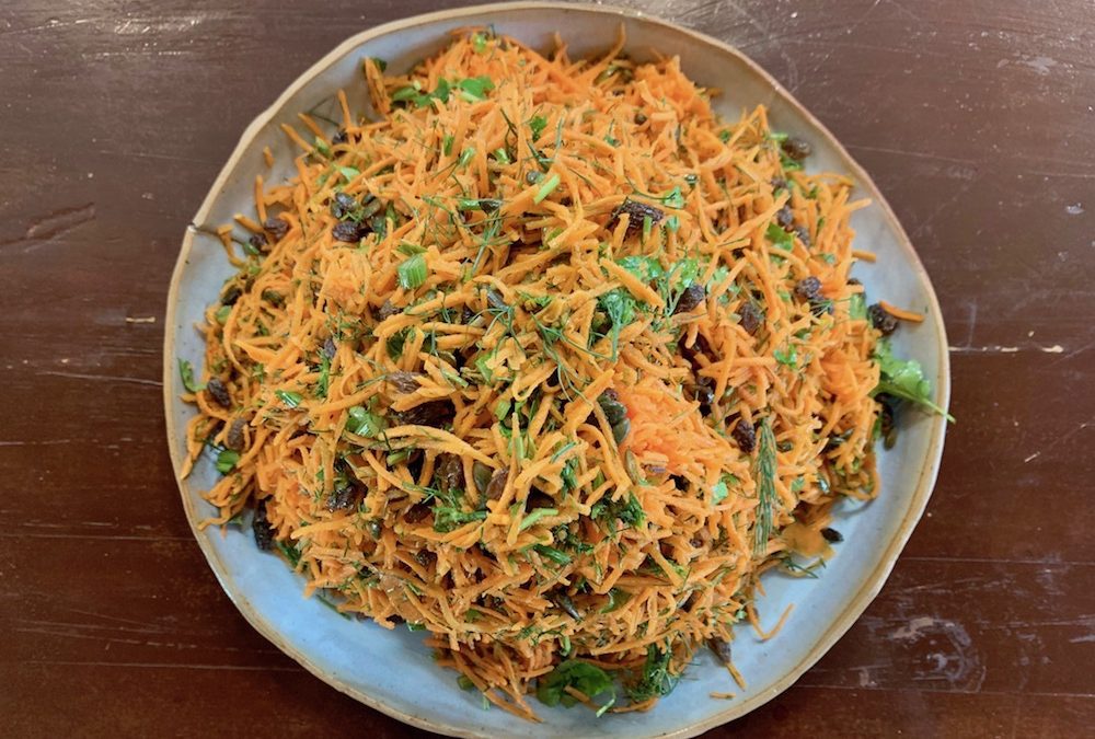 Carrot and Fennel Top Salad