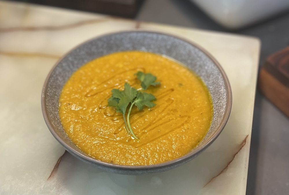 Root Vegetable and Coconut Soup 